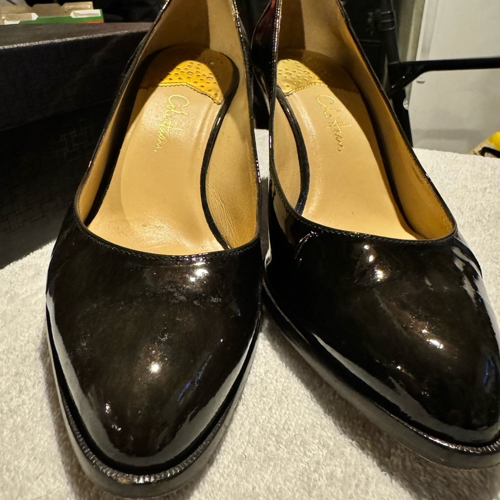 Call Hahn women’s Jenna Air high pump, dark toffee patent leather size 8 1/2 B - Picture 4 of 7